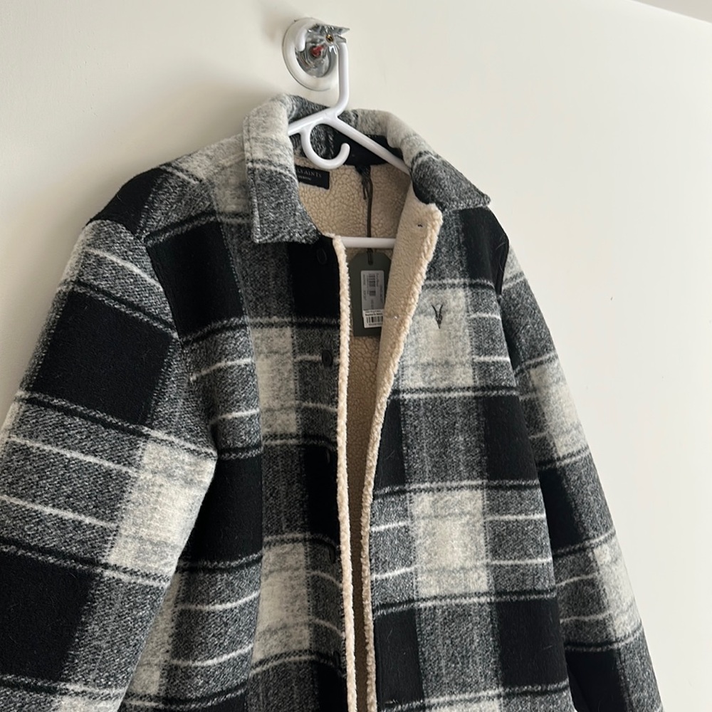 Allsaints fleece lined jacket (M / M) new with tags